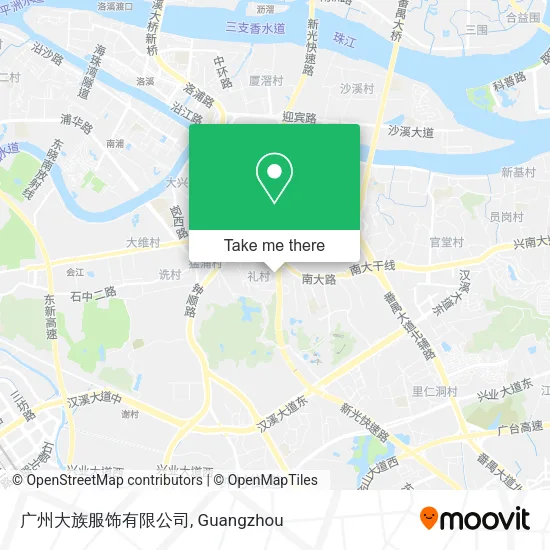 广州大族服饰有限公司 map