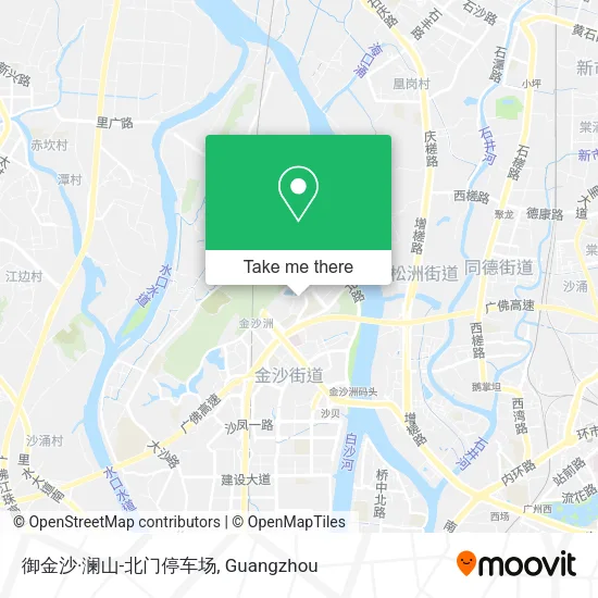 御金沙·澜山-北门停车场 map
