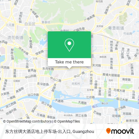东方丝绸大酒店地上停车场-出入口 map