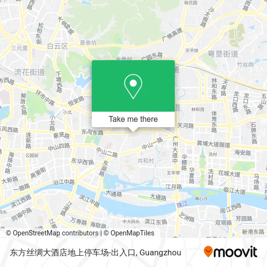 东方丝绸大酒店地上停车场-出入口 map
