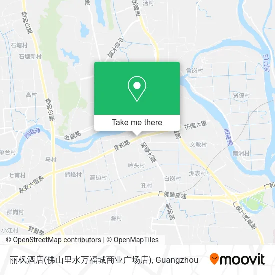 丽枫酒店(佛山里水万福城商业广场店) map