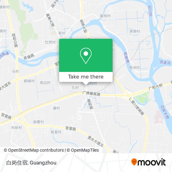 白岗住宿 map