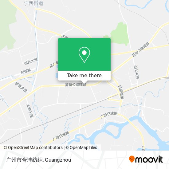 广州市合沣纺织 map