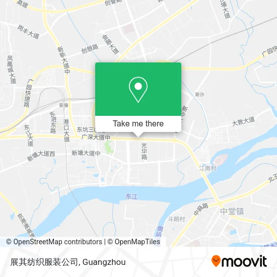 展其纺织服装公司 map