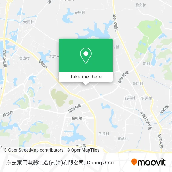 东芝家用电器制造(南海)有限公司 map