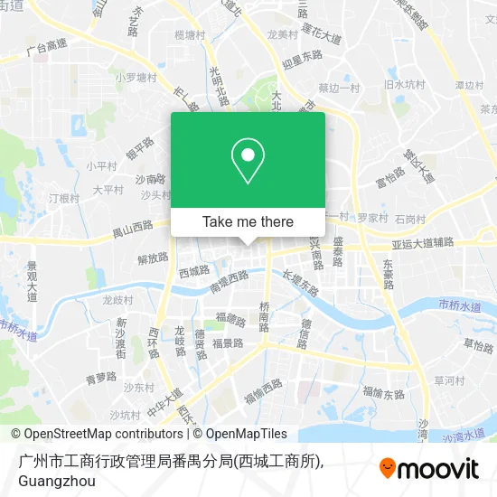 广州市工商行政管理局番禺分局(西城工商所) map