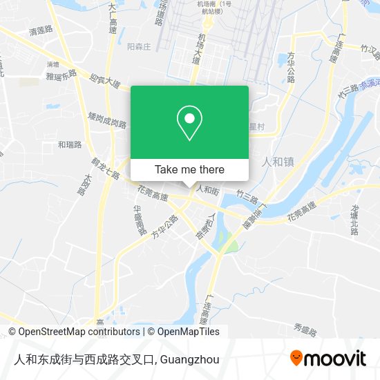 人和东成街与西成路交叉口 map