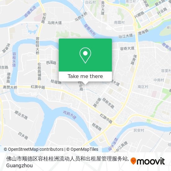 佛山市顺德区容桂桂洲流动人员和出租屋管理服务站 map