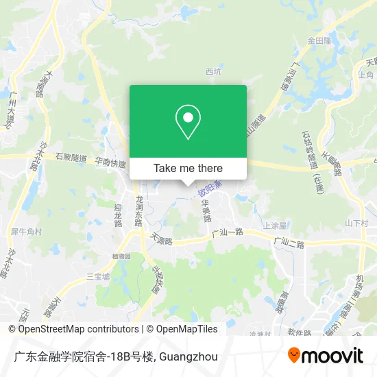 广东金融学院宿舍-18B号楼 map