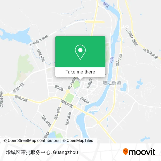 增城区审批服务中心 map