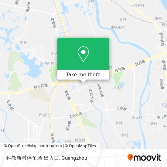 科教新村停车场-出入口 map