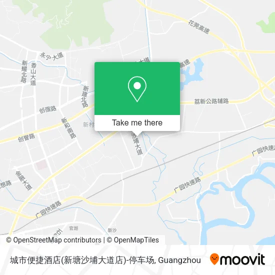 城市便捷酒店(新塘沙埔大道店)-停车场 map