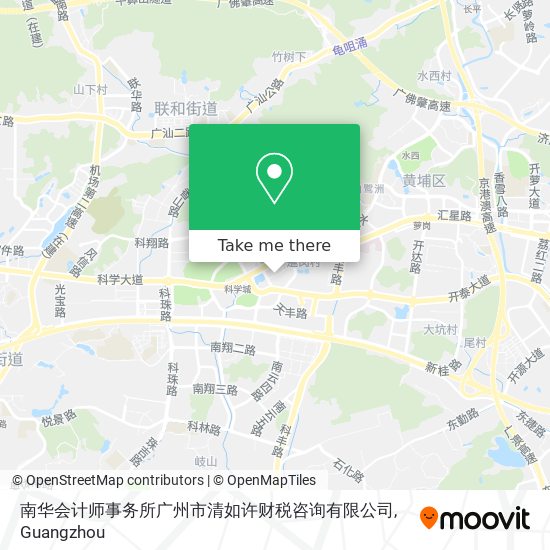 南华会计师事务所广州市清如许财税咨询有限公司 map