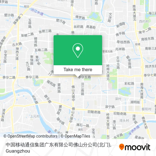中国移动通信集团广东有限公司佛山分公司(北门) map