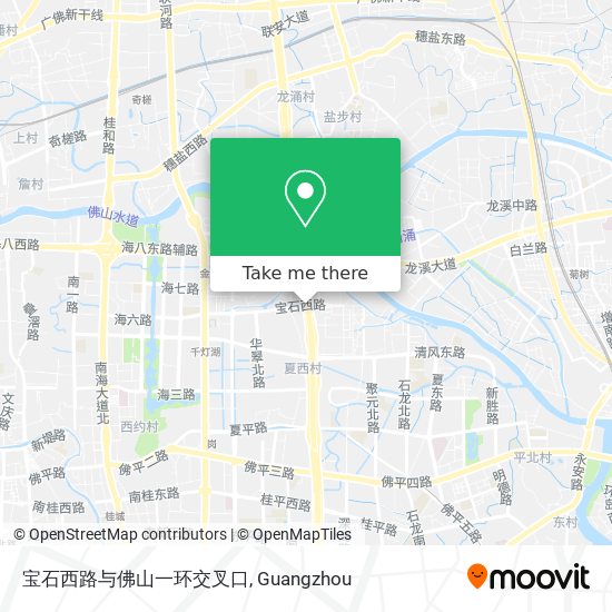 宝石西路与佛山一环交叉口 map