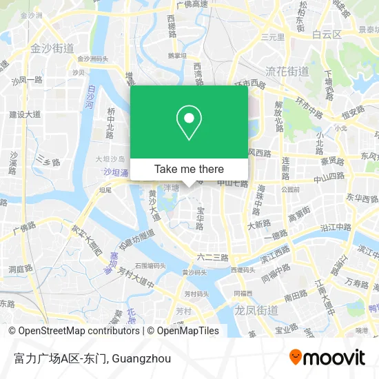 富力广场A区-东门 map