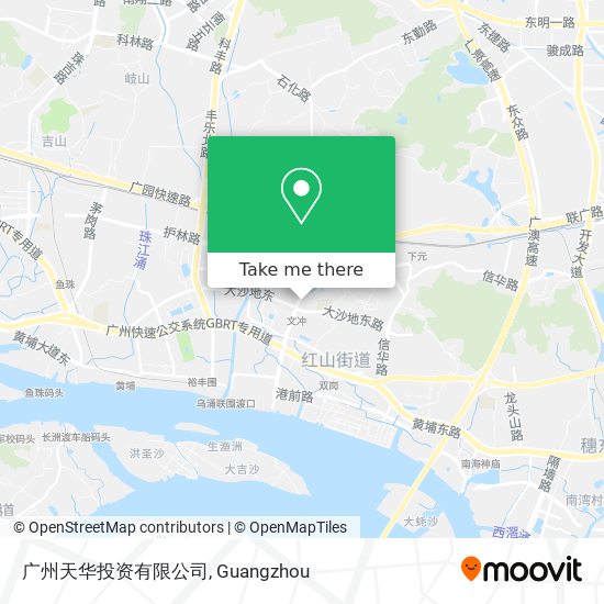 广州天华投资有限公司 map
