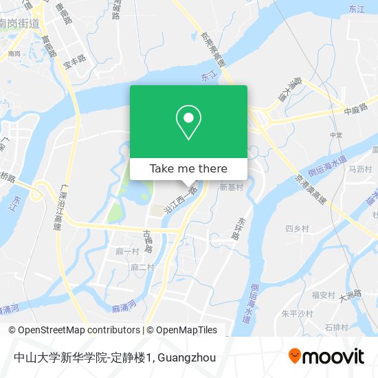 中山大学新华学院-定静楼1 map