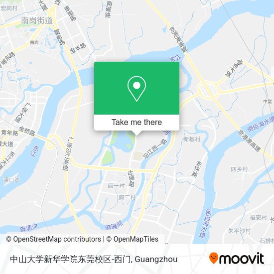 中山大学新华学院东莞校区-西门 map
