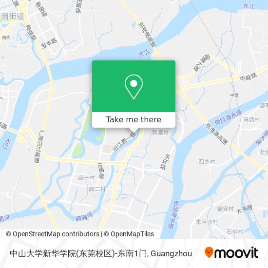中山大学新华学院(东莞校区)-东南1门 map