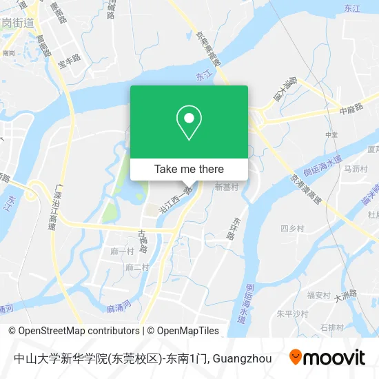 中山大学新华学院(东莞校区)-东南1门 map