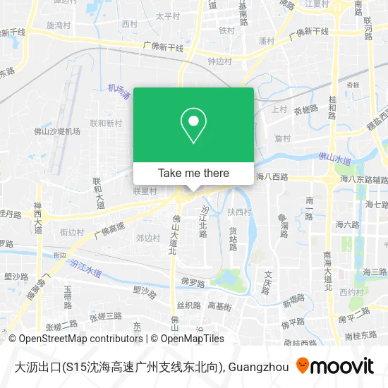 大沥出口(S15沈海高速广州支线东北向) map
