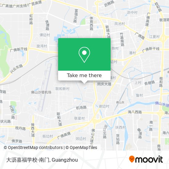 大沥嘉福学校-南门 map
