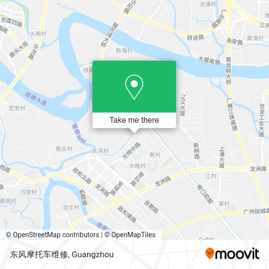 东风摩托车维修 map