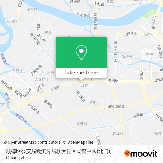 顺德区公安局勤流分局联大社区民警中队(北门) map