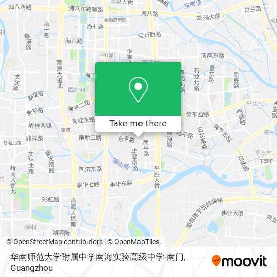 华南师范大学附属中学南海实验高级中学-南门 map