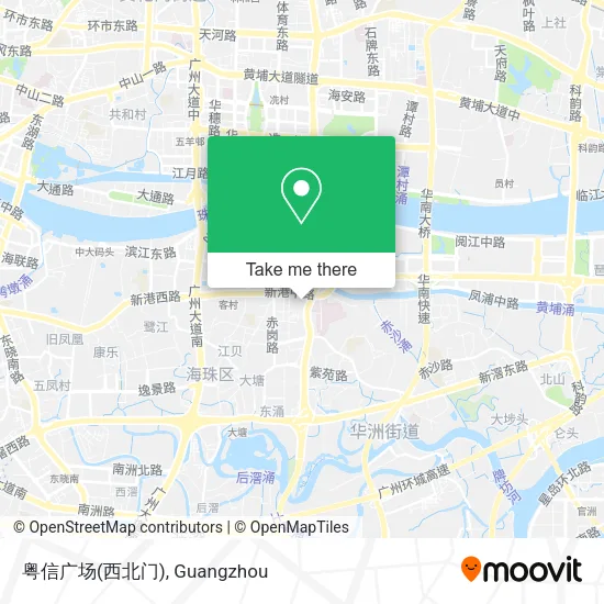 粤信广场(西北门) map