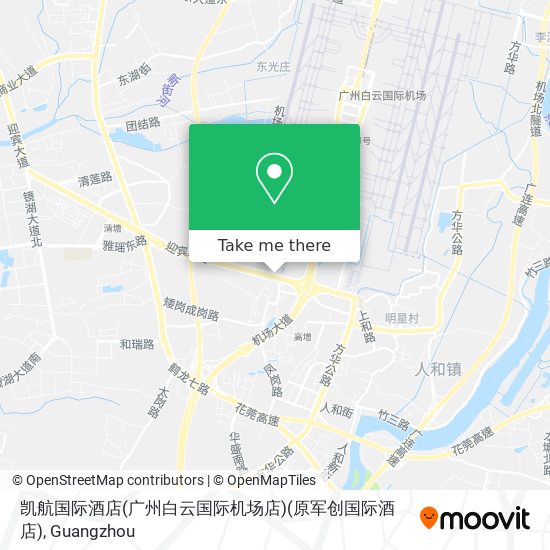 凯航国际酒店(广州白云国际机场店)(原军创国际酒店) map