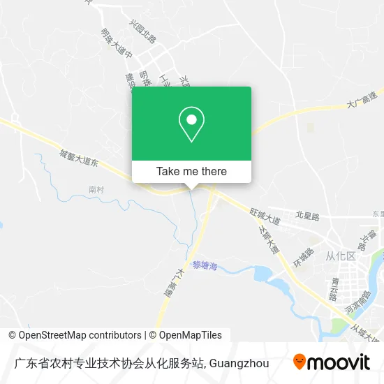 广东省农村专业技术协会从化服务站 map