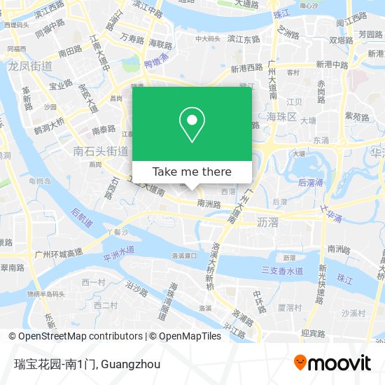 瑞宝花园-南1门 map