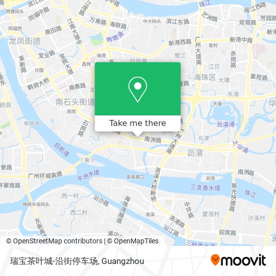 瑞宝茶叶城-沿街停车场 map