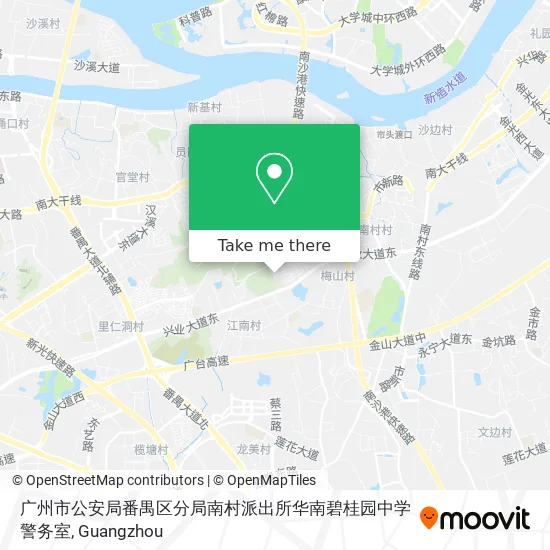 广州市公安局番禺区分局南村派出所华南碧桂园中学警务室 map