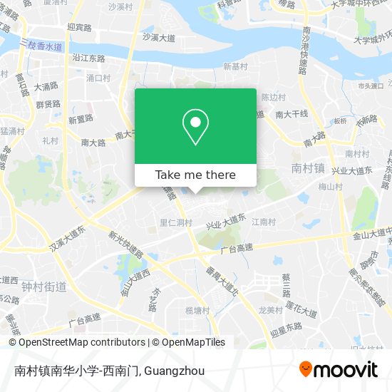 南村镇南华小学-西南门 map