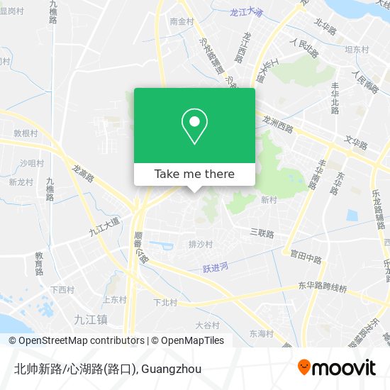 北帅新路/心湖路(路口) map