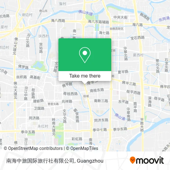 南海中旅国际旅行社有限公司 map