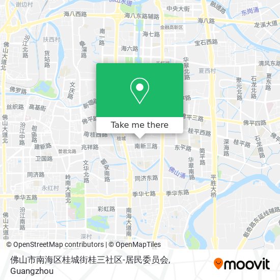 佛山市南海区桂城街桂三社区-居民委员会 map