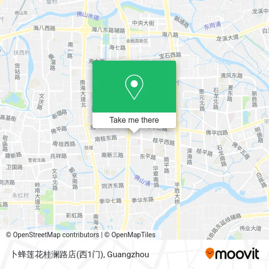 卜蜂莲花桂澜路店(西1门) map