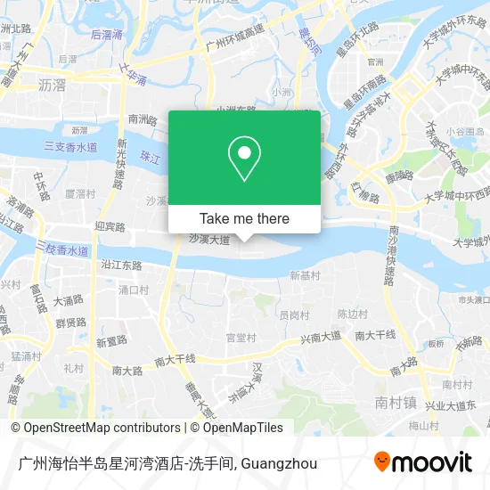 广州海怡半岛星河湾酒店-洗手间 map