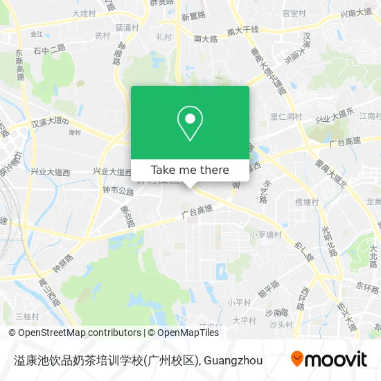 溢康池饮品奶茶培训学校(广州校区) map