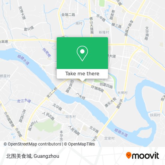 北围美食城 map