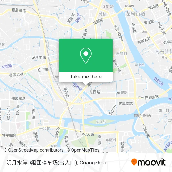 明月水岸D组团停车场(出入口) map