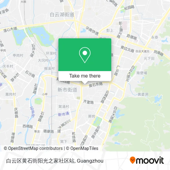 白云区黄石街阳光之家社区站 map