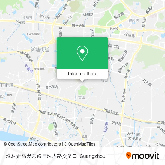 珠村走马岗东路与珠吉路交叉口 map