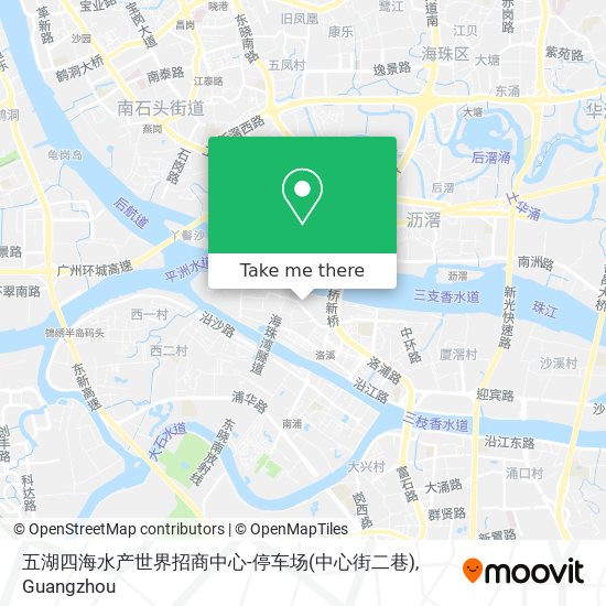 五湖四海水产世界招商中心-停车场(中心街二巷) map
