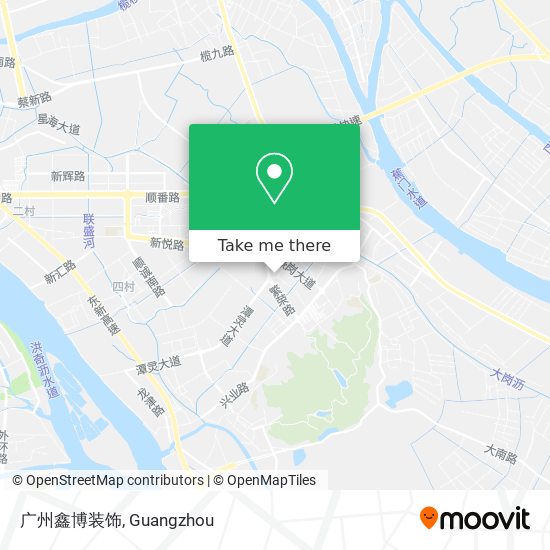 广州鑫博装饰 map