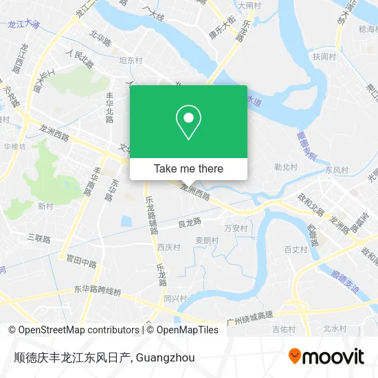 顺德庆丰龙江东风日产 map